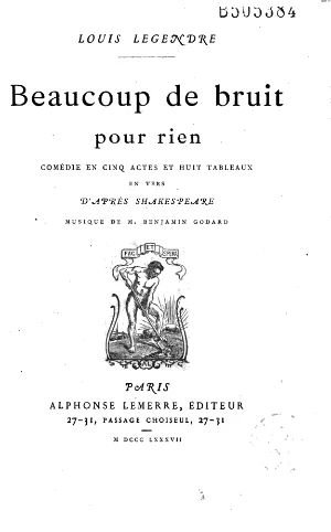 Couverture de Beaucoup de bruit pour rien