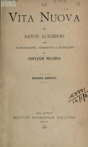 Couverture de La Vita nuova