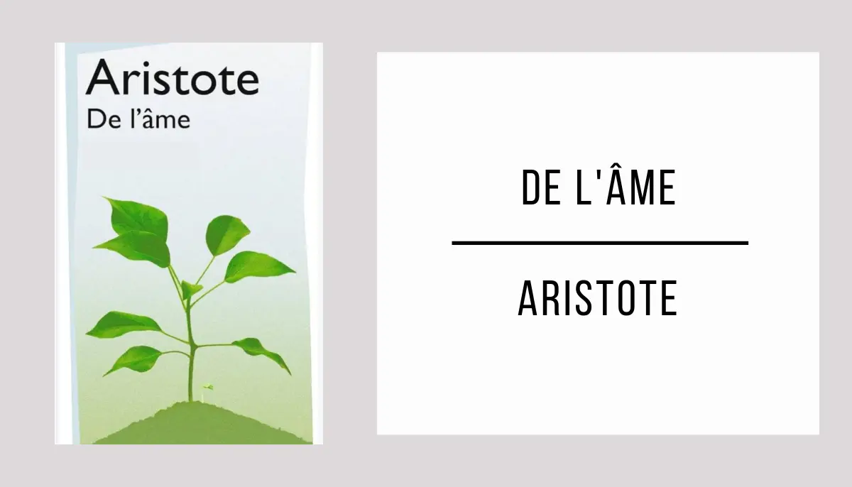 De l'âme par Aristote