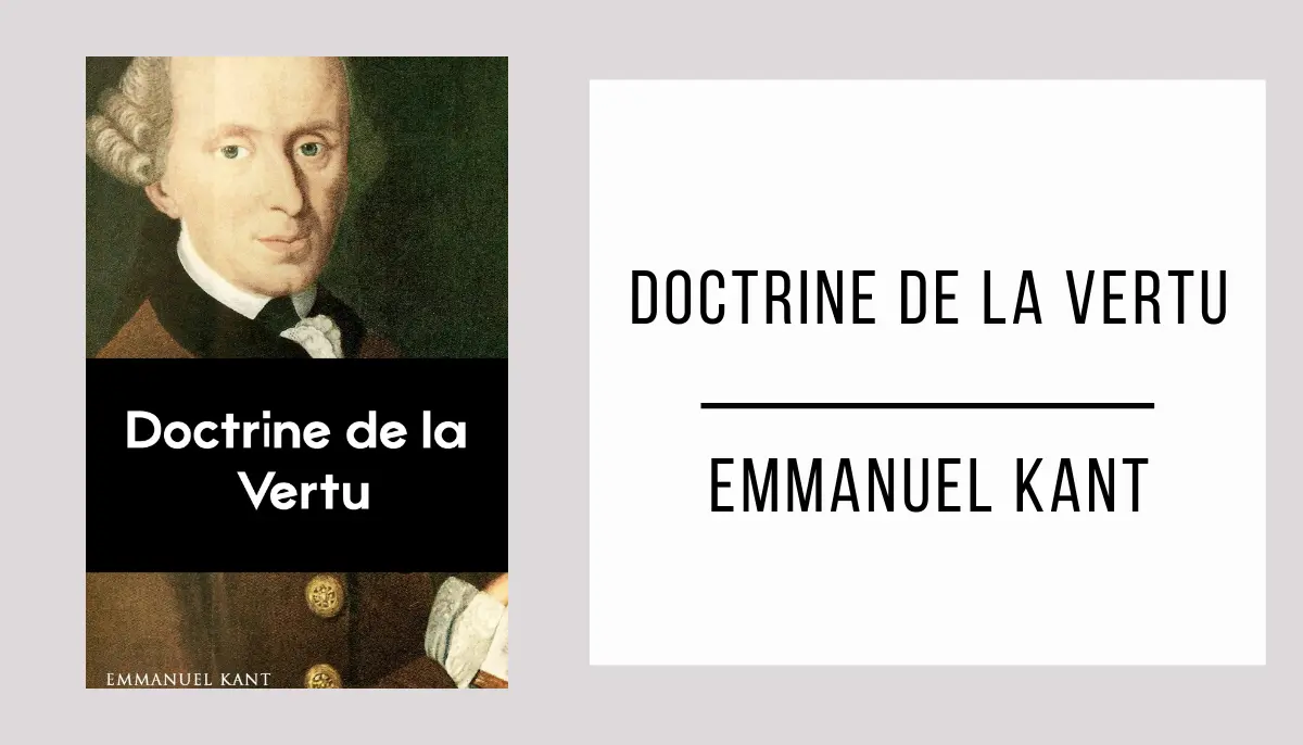 Doctrine de la Vertu par Emmanuel Kant
