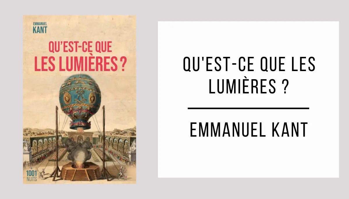 Qu'est-ce que les Lumières ? par Emmanuel Kant