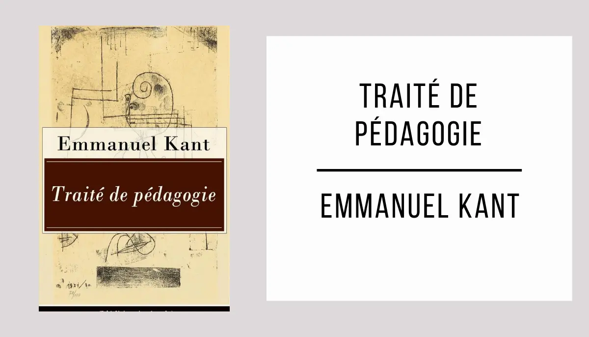 Traité de Pédagogie par Emmanuel Kant