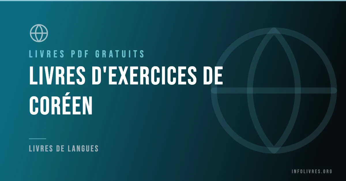 Livres d'exercices de coréen gratuits en PDF