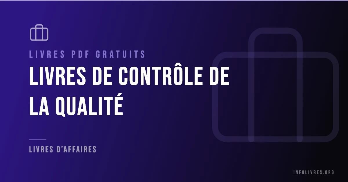 Livres contrôle de la qualité gratuits en PDF