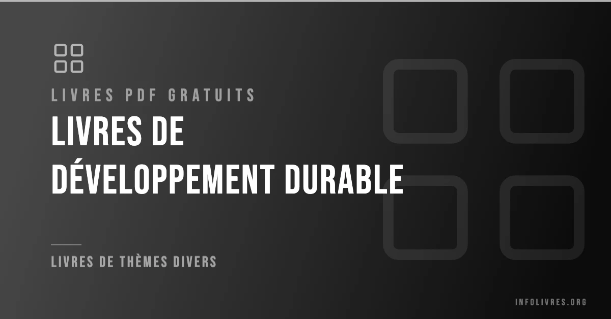 Livres développement durable gratuits en PDF