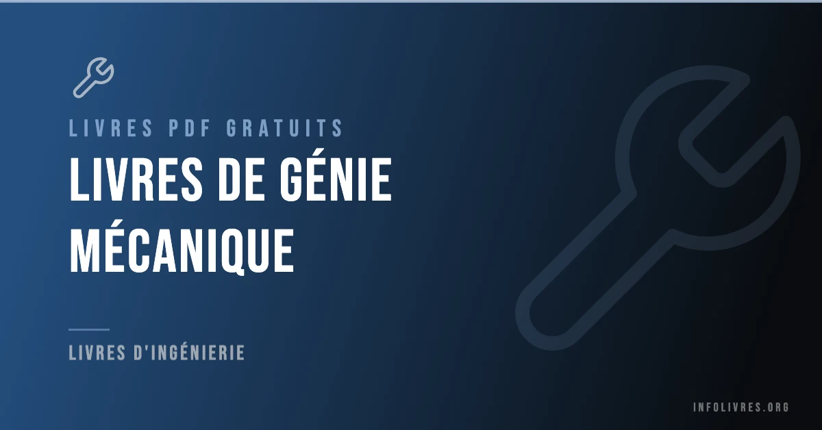 Livres génie mécanique gratuits en PDF