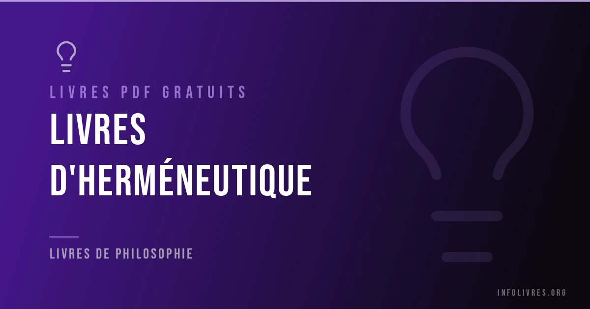 15 livres d'herméneutique gratuits en PDF