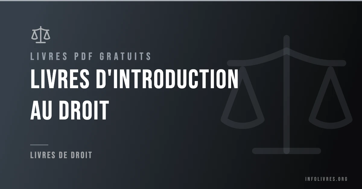 Livres introduction au droit gratuits en PDF