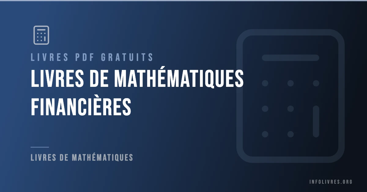 Livres mathématiques financières gratuits en PDF