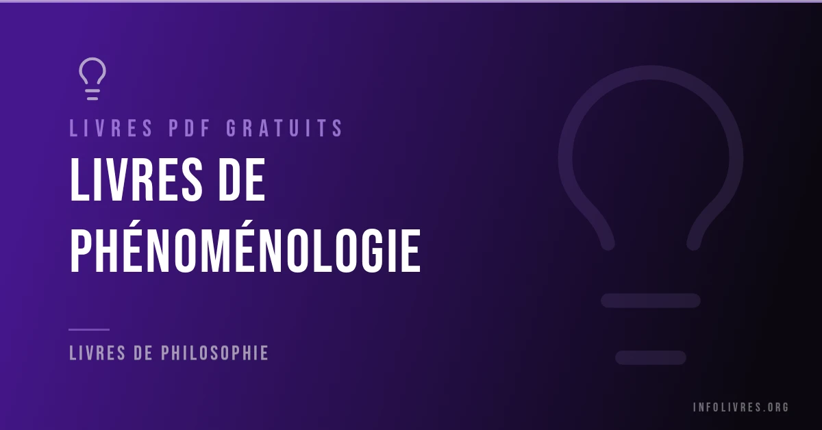 17 livres de phénoménologie gratuits en PDF