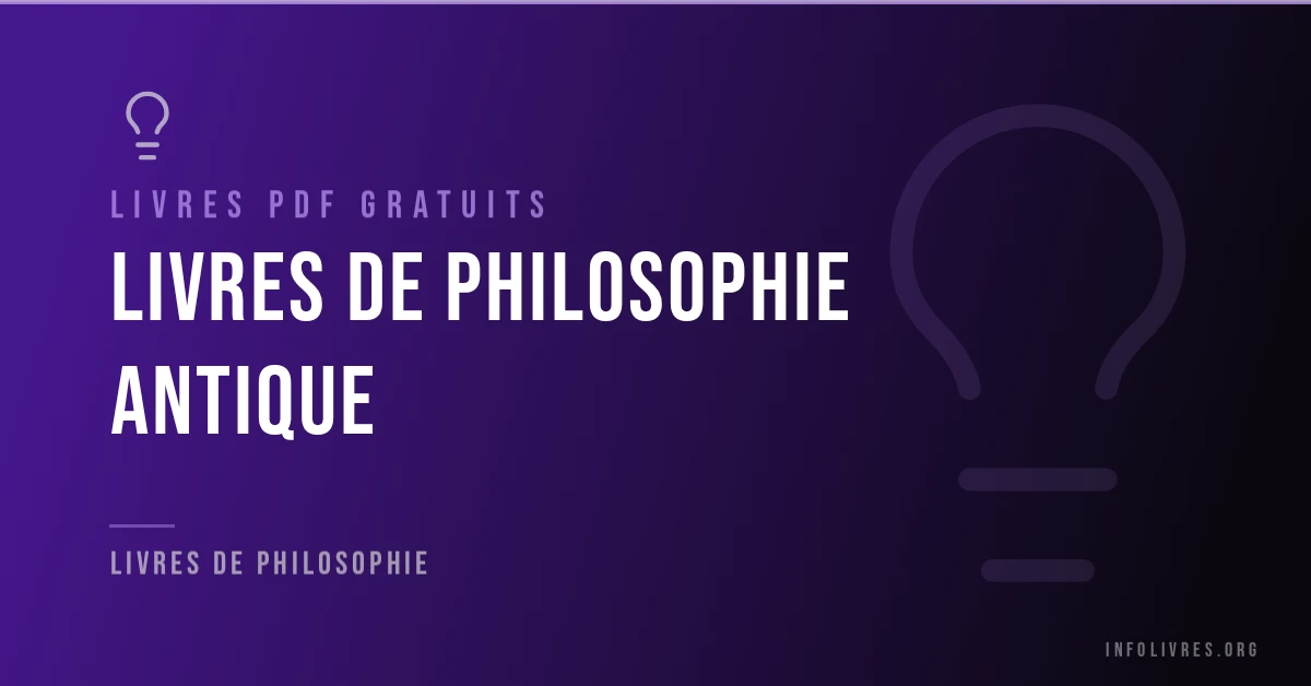 23 livres de philosophie antique gratuits en PDF