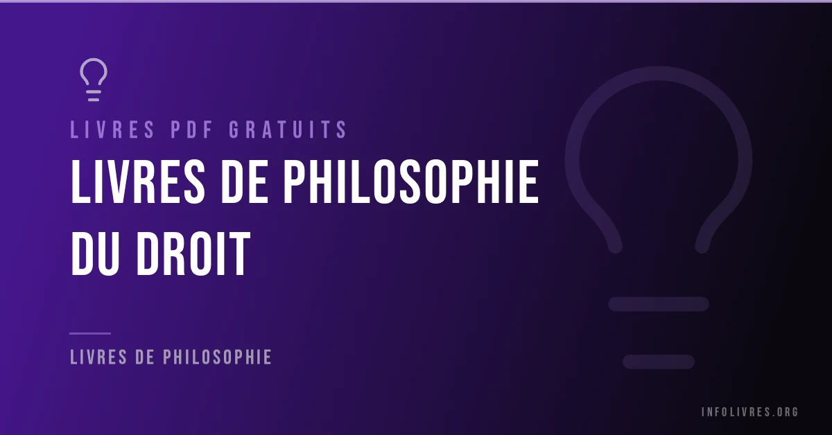 19 livres de philosophie du droit gratuits en PDF