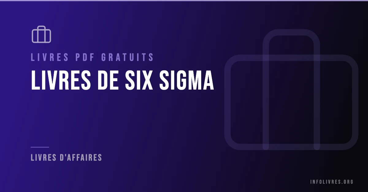 Livres six sigma gratuits en PDF