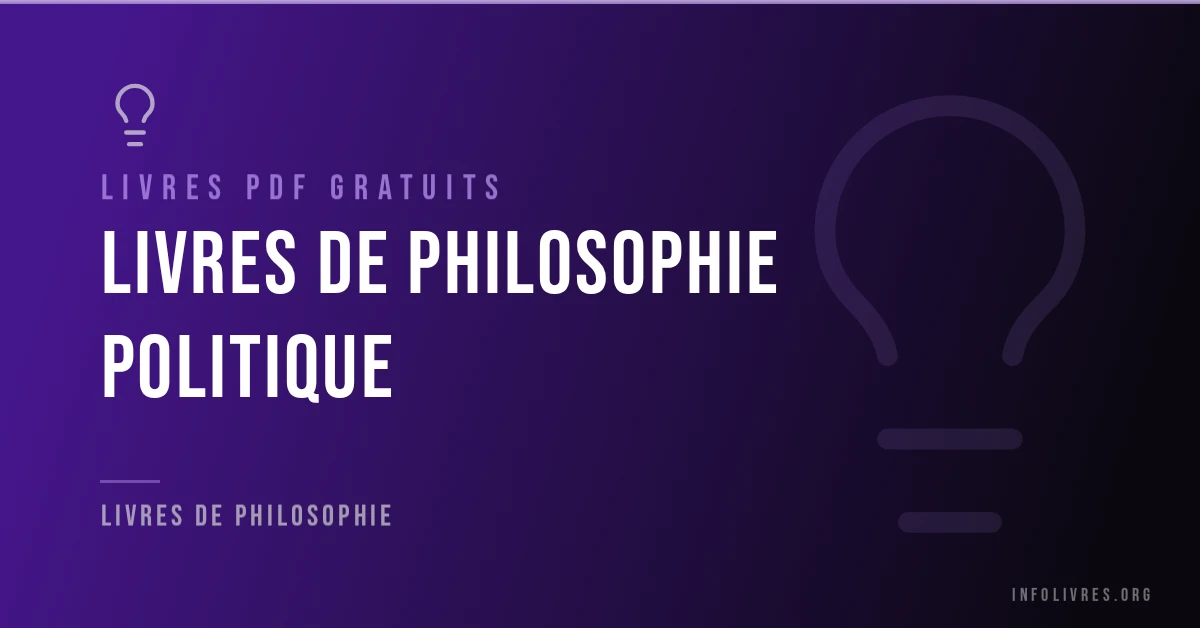 Couverture illustrée pour la collection de livres de philosophie politique en PDF