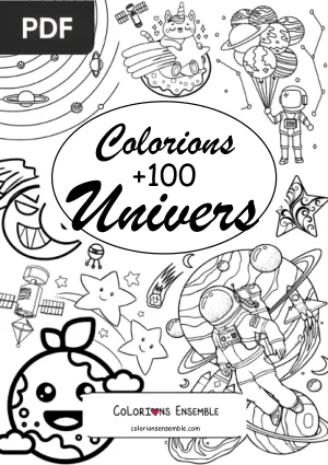 +100 Coloriages sur l'univers