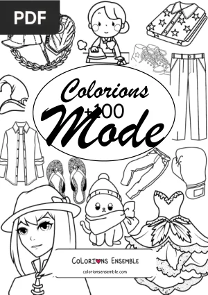 +100 Coloriages sur la mode