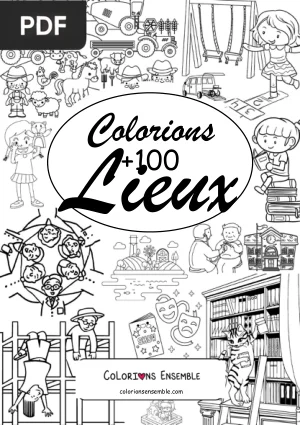 +100 Lieux à colorier