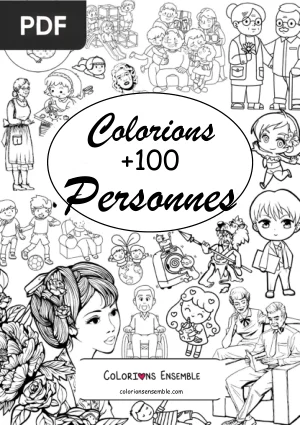 +100 Personnes à colorier