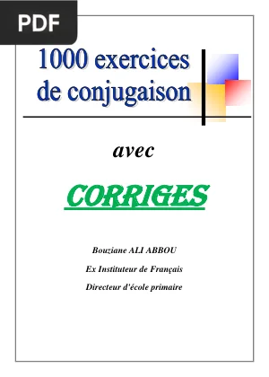 1000 exercices de conjugaison