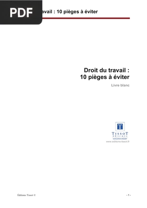 Droit du travail : 10 pièges à éviter