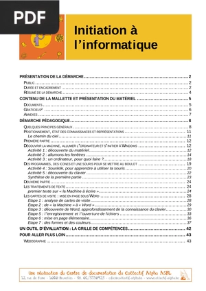 Initiation à l'informatique