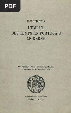 L’emploi Des Temps En Portugais Moderne