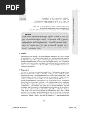 Histoire mondiale de la France