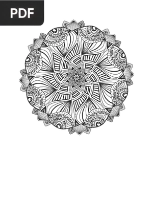 Mandala geometrique abstrait 1