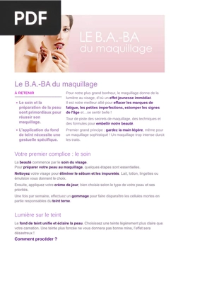 Le B.A.-BA du maquillage