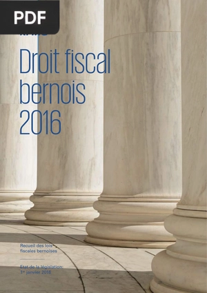 Droit fiscal bernois 2016