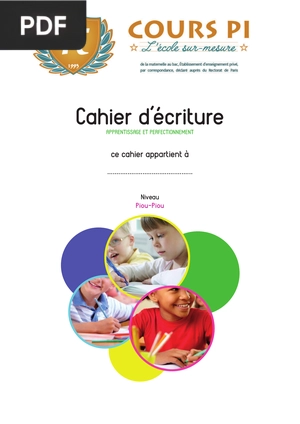 Cahier d'ecriture
