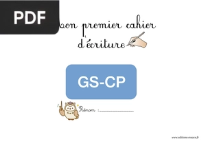 Mon premier cahier d'ecriture