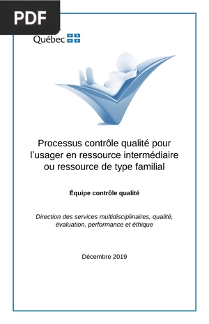 Processus contrôle qualité pour l’usager en ressource intermédiaire ou ressource de type familial