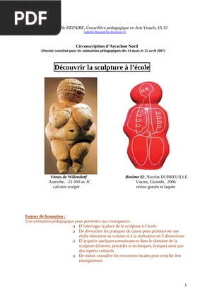 Découvrir la sculpture à l’école