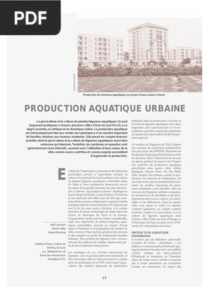 Production aquatique urbaine