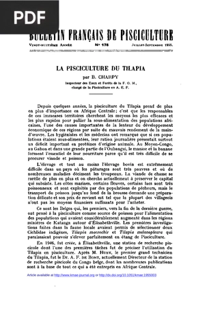 Bulletin français de pisciculture