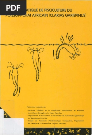 Manuel pratique de pisciculture du poisson-chat africain (clarias gariepinus)