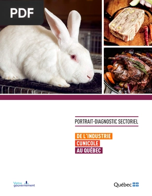 Portrait diagnostic sectoriel de l'industrie cunicole au Québec