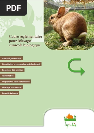 Manuel technique de l'éleveur de lapin au bénin