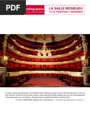 La révolution du théâtre à la Renaissance