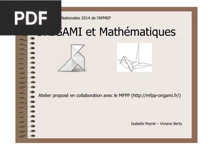 Origami et Mathématiques