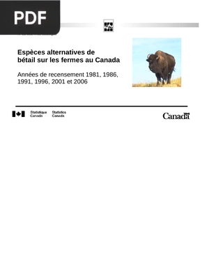 Espèces alternatives de bétail sur les fermes au Canada