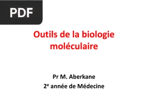 Outils de la biologie moléculaire