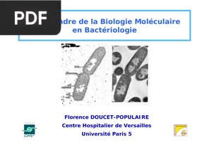 Qu’attendre de la Biologie Moléculaire en Bactériologie