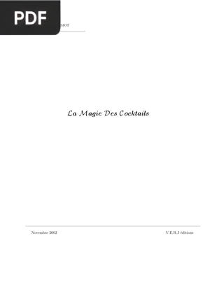 La Magie des Cocktails