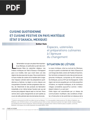 Cuisine quotidienne et cuisine festive en pays mixtèque
