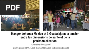 Manger dehors à Mexico et à Guadalajara: la tension entre les dimensions de santé et de la patrimonialisation