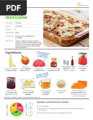 Casserole mexicaine