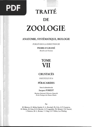 Traité de zoologie