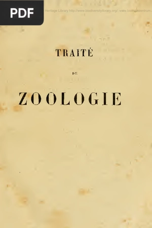 Traité de zoologie